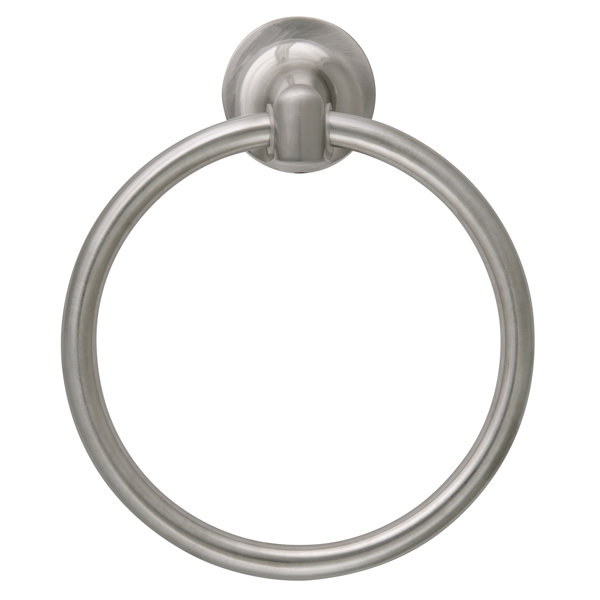 Design House Alta Bay Towel Ring In Brushed Nickel - Modern Bathroom Hardware For Hand Towels